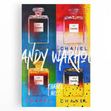 Pop Art Chanel No. 5 Wall Art - Andy Warhol Inspired Canvas Print