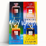 Pop Art Chanel No. 5 Wall Art - Andy Warhol Inspired Canvas Print