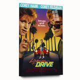 Retro License to Drive Poster Art - Vintage 80s Comedy Movie Prints