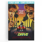 Retro License to Drive Poster Art - Vintage 80s Comedy Movie Prints