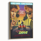 Retro License to Drive Poster Art - Vintage 80s Comedy Movie Prints