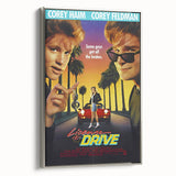 Retro License to Drive Poster Art - Vintage 80s Comedy Movie Prints