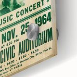 Vintage Bob Dylan Concert Poster - Retro Music Wall Art