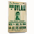 Vintage Bob Dylan Concert Poster - Retro Music Wall Art