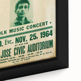 Vintage Bob Dylan Concert Poster - Retro Music Wall Art