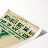 Vintage Bob Dylan Concert Poster - Retro Music Wall Art