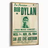 Vintage Bob Dylan Concert Poster - Retro Music Wall Art