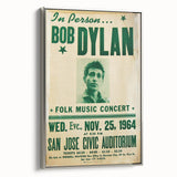 Vintage Bob Dylan Concert Poster - Retro Music Wall Art