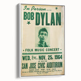 Vintage Bob Dylan Concert Poster - Retro Music Wall Art