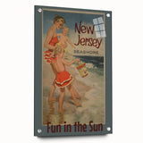 Vintage New Jersey Seashore Travel Poster – Fun in the Sun
