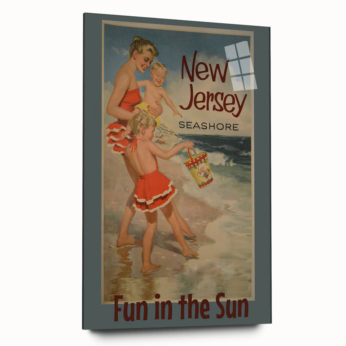 Vintage New Jersey Seashore Travel Poster – Fun in the Sun
