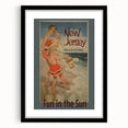 Vintage New Jersey Seashore Travel Poster – Fun in the Sun