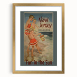 Vintage New Jersey Seashore Travel Poster – Fun in the Sun