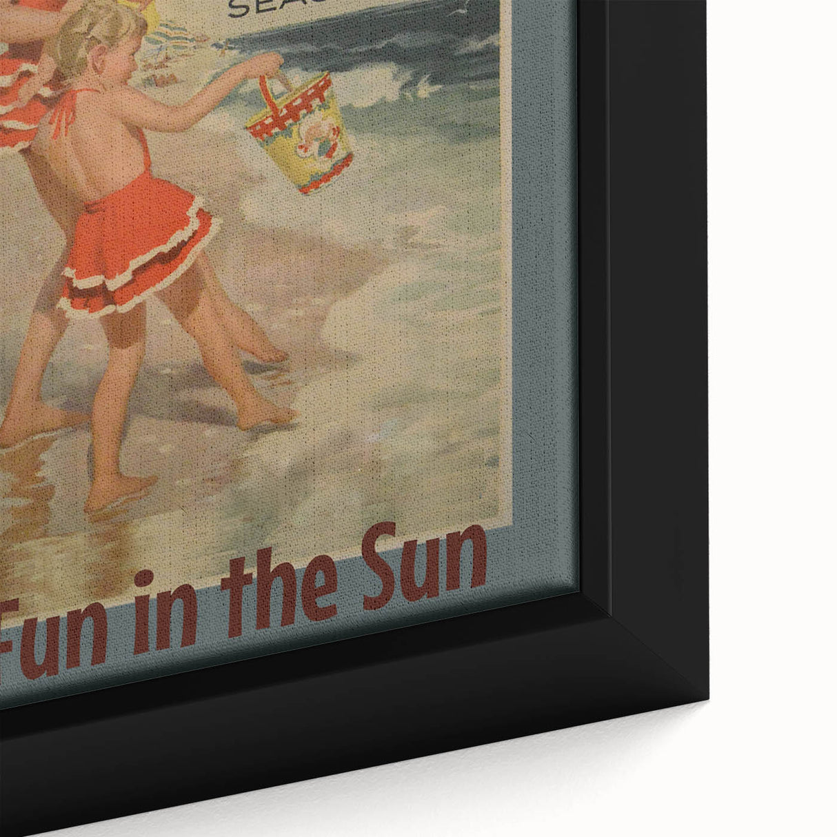 Vintage New Jersey Seashore Travel Poster – Fun in the Sun
