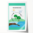Classroom Educational Posters - The Water Cycle Learning Print