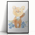 Playful Bear Nursery Canvas Prints - Kids Room Wall Art
