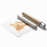 Playful Bear Nursery Canvas Prints - Kids Room Wall Art