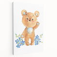 Playful Bear Nursery Canvas Prints - Kids Room Wall Art