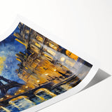 Extra large wall art featuring line art flowers over a Parisian scene in black and white, ideal for large living room decor.