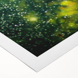 Art deco poster featuring spring-themed botanicals in soft green and pink tones on a rolled canvas.