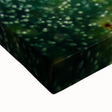 Large art depicting a spring landscape in black and white tones on stretched canvas, suitable for bedroom wall decor.