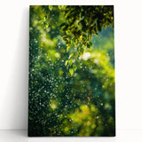 Large black and white abstract art on stretched canvas depicting spring, suitable as kitchen wall art or bedroom decor.