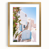 Extra large abstract art print featuring textured swirls in warm summer hues, framed in gold, ideal for living room decor.