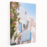 Large canvas print of a summer-themed abstract design in warm orange and yellow tones, ideal for kitchen wall art.