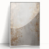 Art deco poster of a winter scene in muted blue and white tones, acrylic print framed, suitable for nursery wall art.