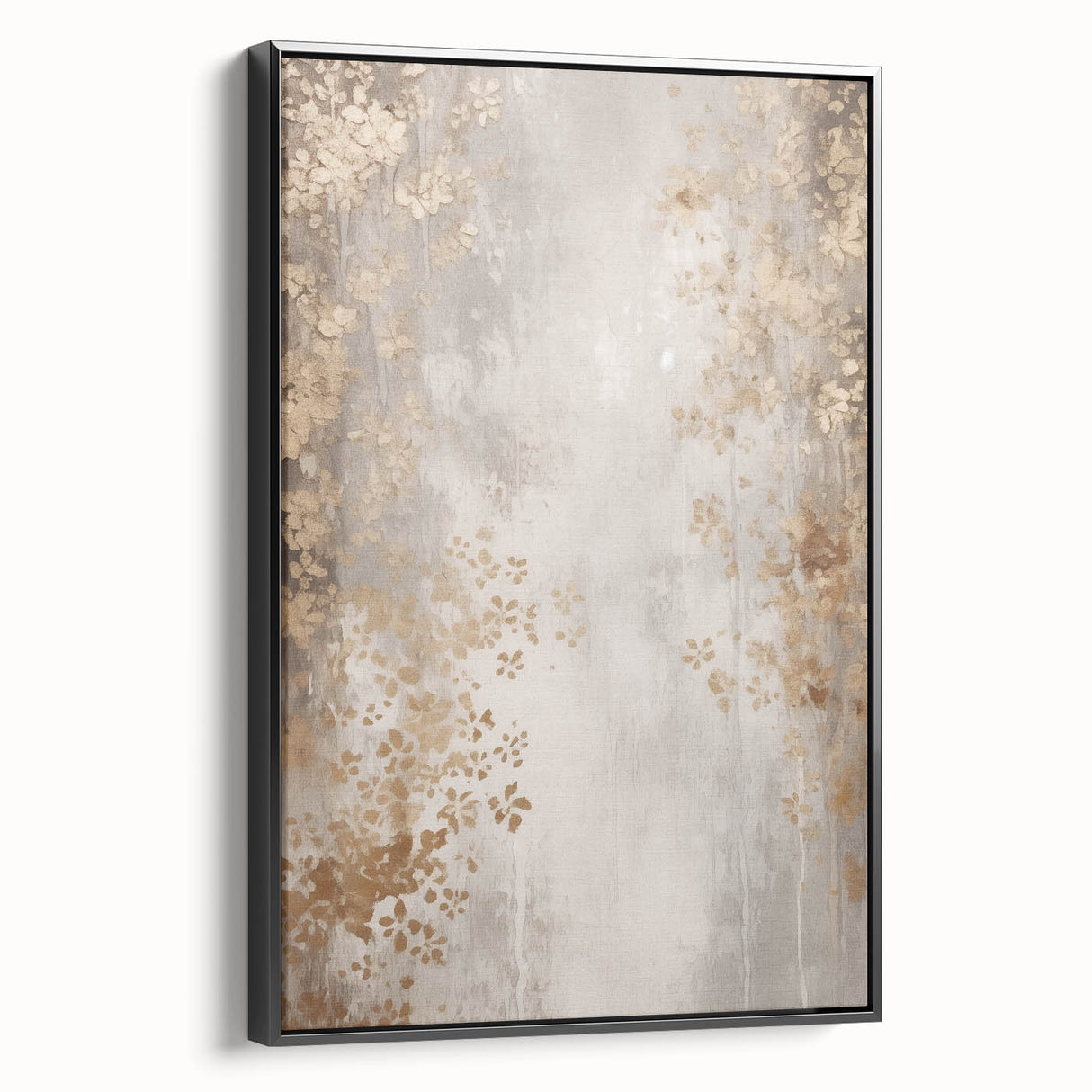 Black and white framed canvas depicting a winter landscape, ideal for bedroom wall decor.