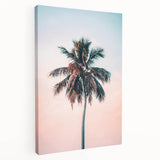 Large art on stretched canvas depicting a summer scene in pastel shades, suitable for kitchen wall art.