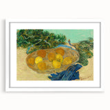 Textured abstract art print featuring swirling blue and yellow patterns on a white framed canvas, suitable for bedroom decor.