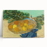 Large black and white stretched canvas featuring Van Gogh's café terrace at night, ideal for kitchen wall art.