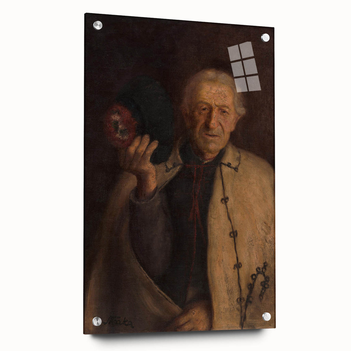 Modern Wall Art - Timeless Portrait in Earthy Tones for Minimalist Decor