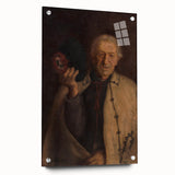 Modern Wall Art - Timeless Portrait in Earthy Tones for Minimalist Decor