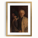 Modern Wall Art - Timeless Portrait in Earthy Tones for Minimalist Decor