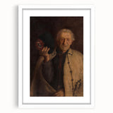 Modern Wall Art - Timeless Portrait in Earthy Tones for Minimalist Decor