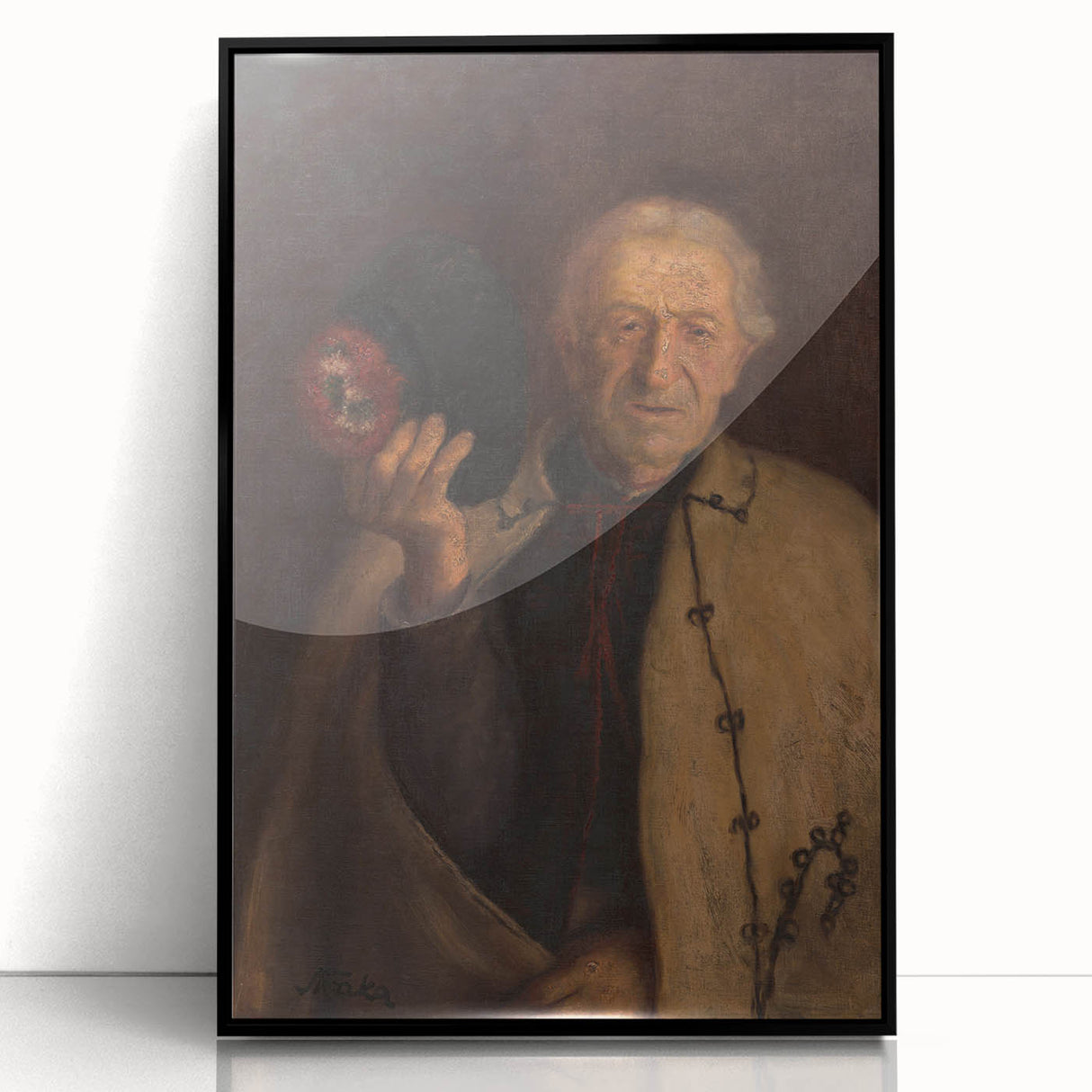 Modern Wall Art - Timeless Portrait in Earthy Tones for Minimalist Decor