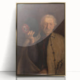 Modern Wall Art - Timeless Portrait in Earthy Tones for Minimalist Decor