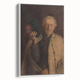 Modern Wall Art - Timeless Portrait in Earthy Tones for Minimalist Decor