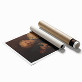 Modern Wall Art - Timeless Portrait in Earthy Tones for Minimalist Decor