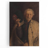 Modern Wall Art - Timeless Portrait in Earthy Tones for Minimalist Decor
