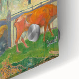 Impressionist Landscape - The Red Cow by Paul Gauguin