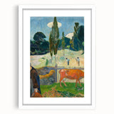 Impressionist Landscape - The Red Cow by Paul Gauguin