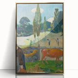 Impressionist Landscape - The Red Cow by Paul Gauguin