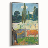 Impressionist Landscape - The Red Cow by Paul Gauguin