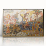 Modern Wall Art - Scenic Journey with Two Figures