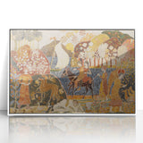 Modern Wall Art - Scenic Journey with Two Figures