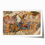 Modern Wall Art - Scenic Journey with Two Figures