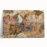 Modern Wall Art - Scenic Journey with Two Figures